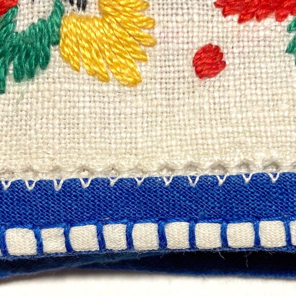 Set of 3 Vintage 100% Linen Hand Towels w Embroidery - Picture 5 of 8